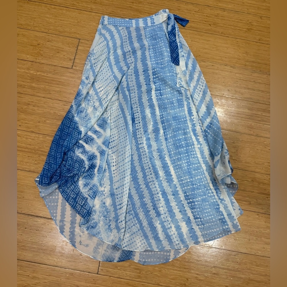 Blue Patterned Women's Skirt